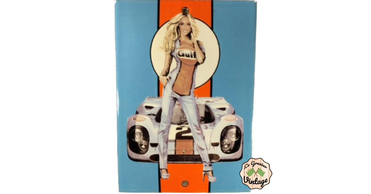 Plaque Décorative Gulf Vintage - Décoration Garage Atelier - PVC - NEUF